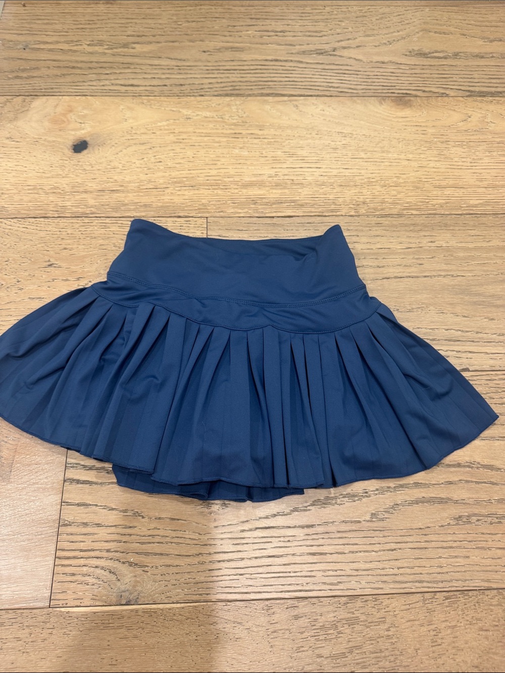 Women's Navy Pleated Active Skirt